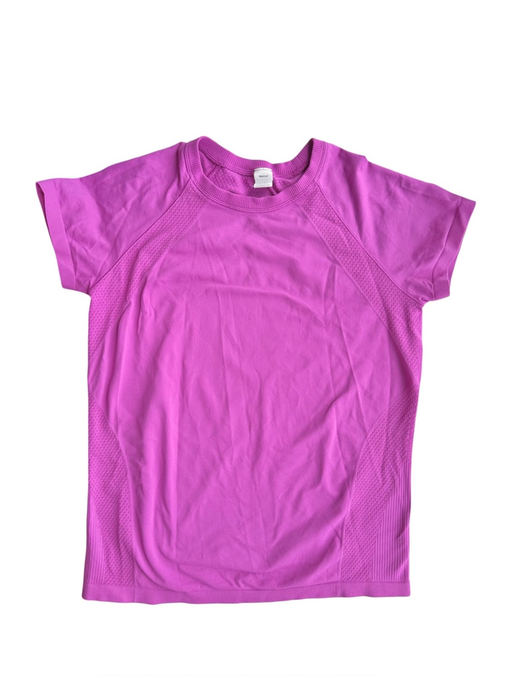 DSG Girls' Movement Seamless Short Sleeve T-Shirt size 10/12 Fuschia purple pink
